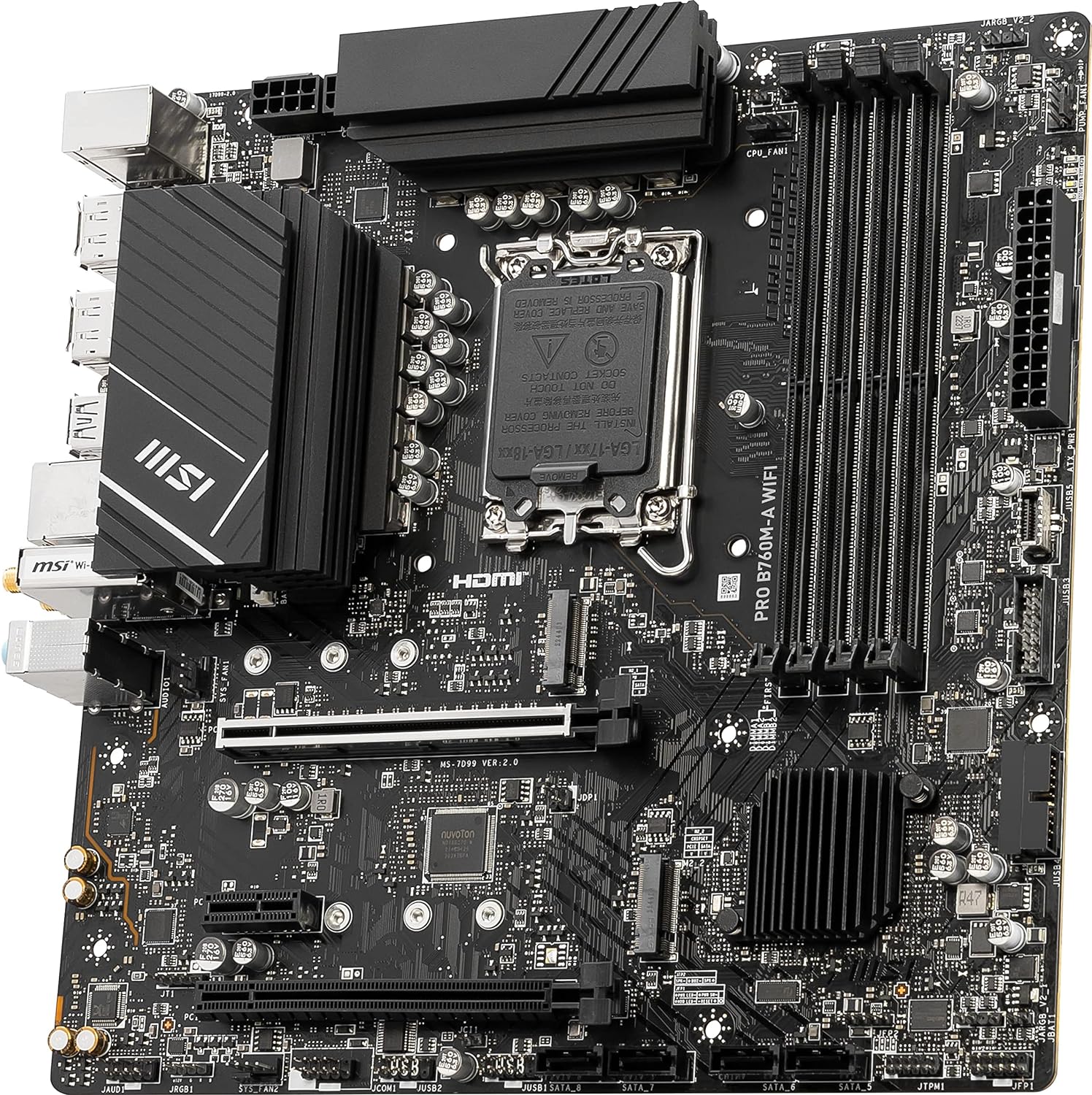MSI Motherboard PRO B760M-A WIFI DDR5 MSI Motherboard PRO B760M-A WIFI DDR5